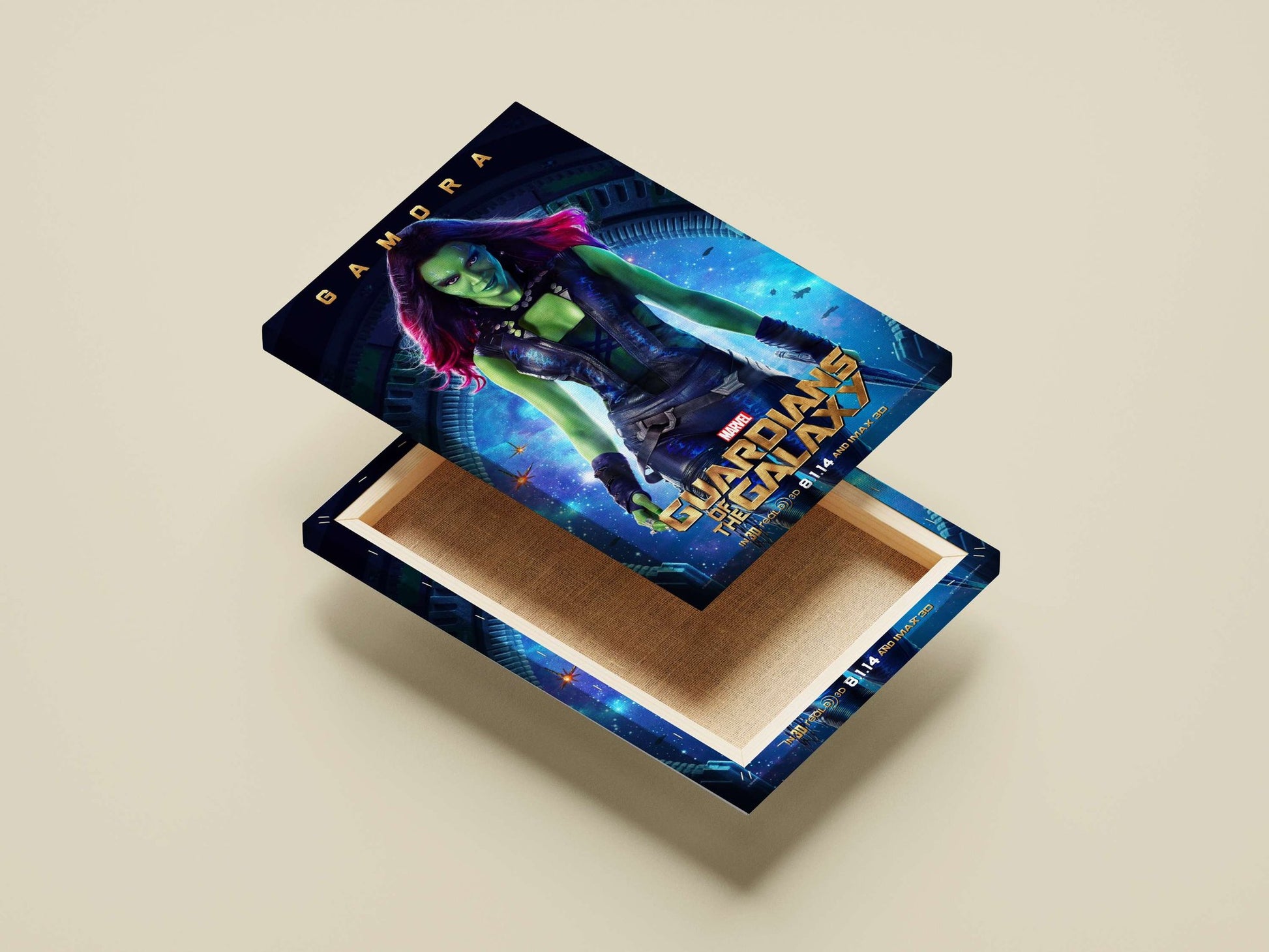 Gamora from Marvel's Guardians of the Galaxy Main Subject: Gamora from Marvel's Guardians of the Galaxy Canvas wall art —