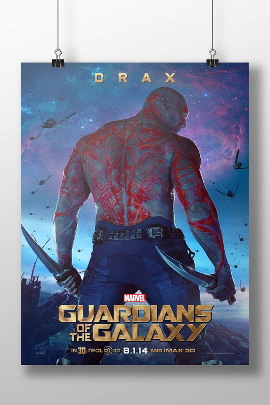 Drax, a character from Marvel's Guardians of the Galaxy franchise Main Subject: Drax, a character from Marvel's Guardians of
