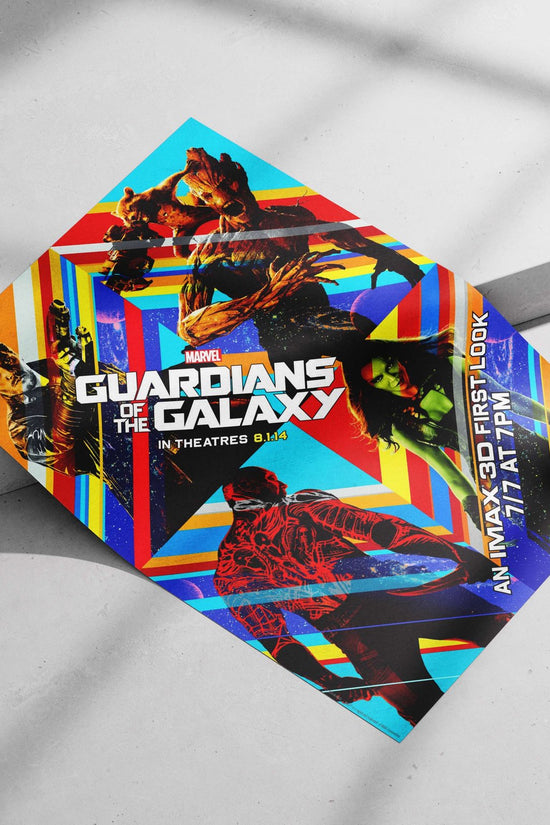 Marvel's Guardians of the Galaxy franchise featuring Peter Quill, Groot, Rocket Raccoon, Drax the Destroyer, and Gamora.