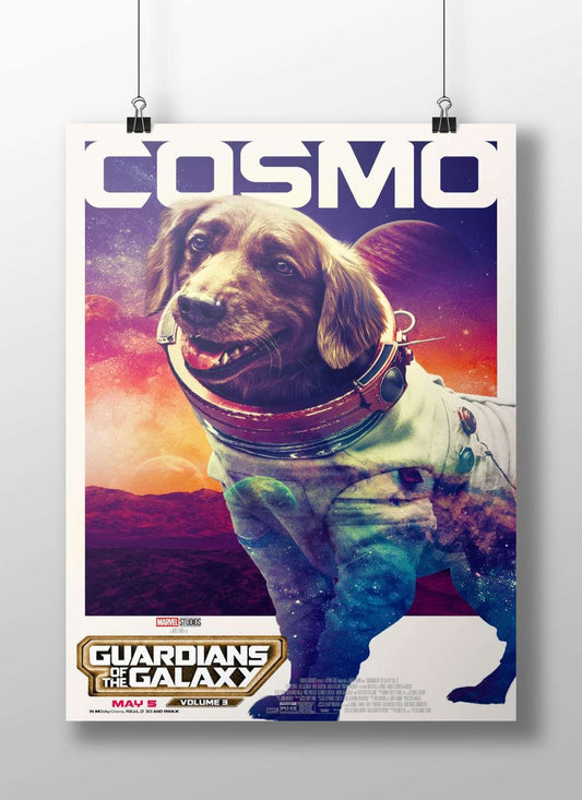 Cosmo (the dog character from Guardians of the Galaxy Vol. 3) Main Subject: Cosmo (the dog character from Guardians of the