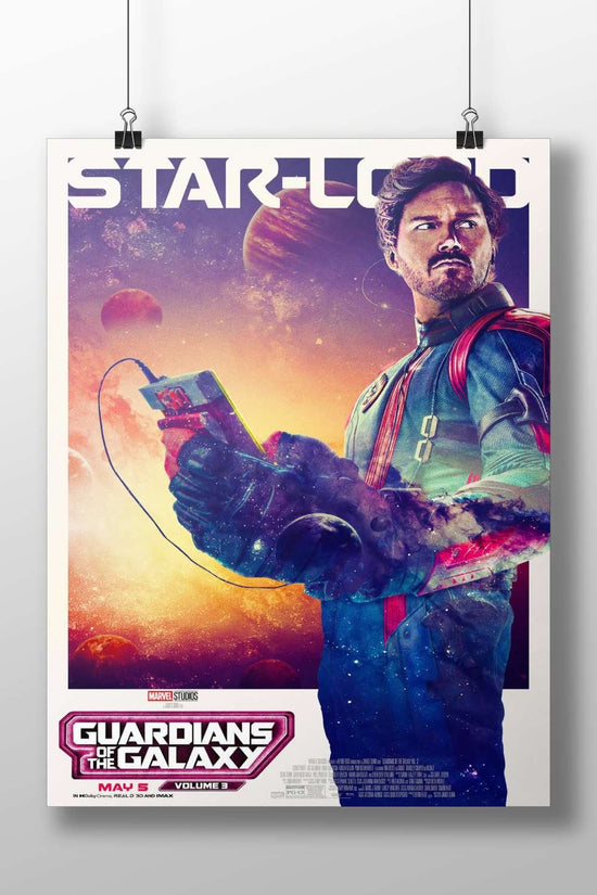 Star-Lord (Peter Quill) from Guardians of the Galaxy Volume 3 (Marvel Studios) Main Subject: Star-Lord (Peter Quill) from