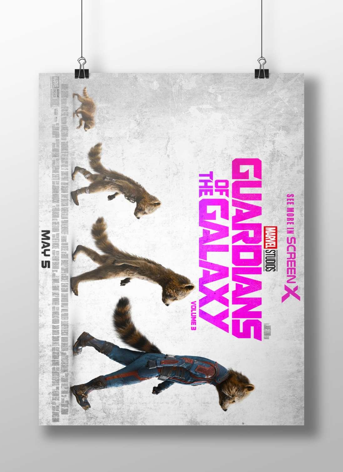 Rocket Raccoon from Guardians of the Galaxy Vol. 3 (Marvel Studios franchise) Main Subject: Rocket Raccoon from Guardians of