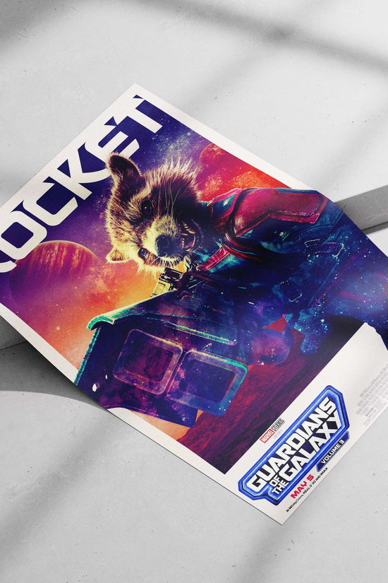 Rocket Raccoon from Marvel Studios' Guardians of the Galaxy Vol. 3 Main Subject: Rocket Raccoon from Marvel Studios'