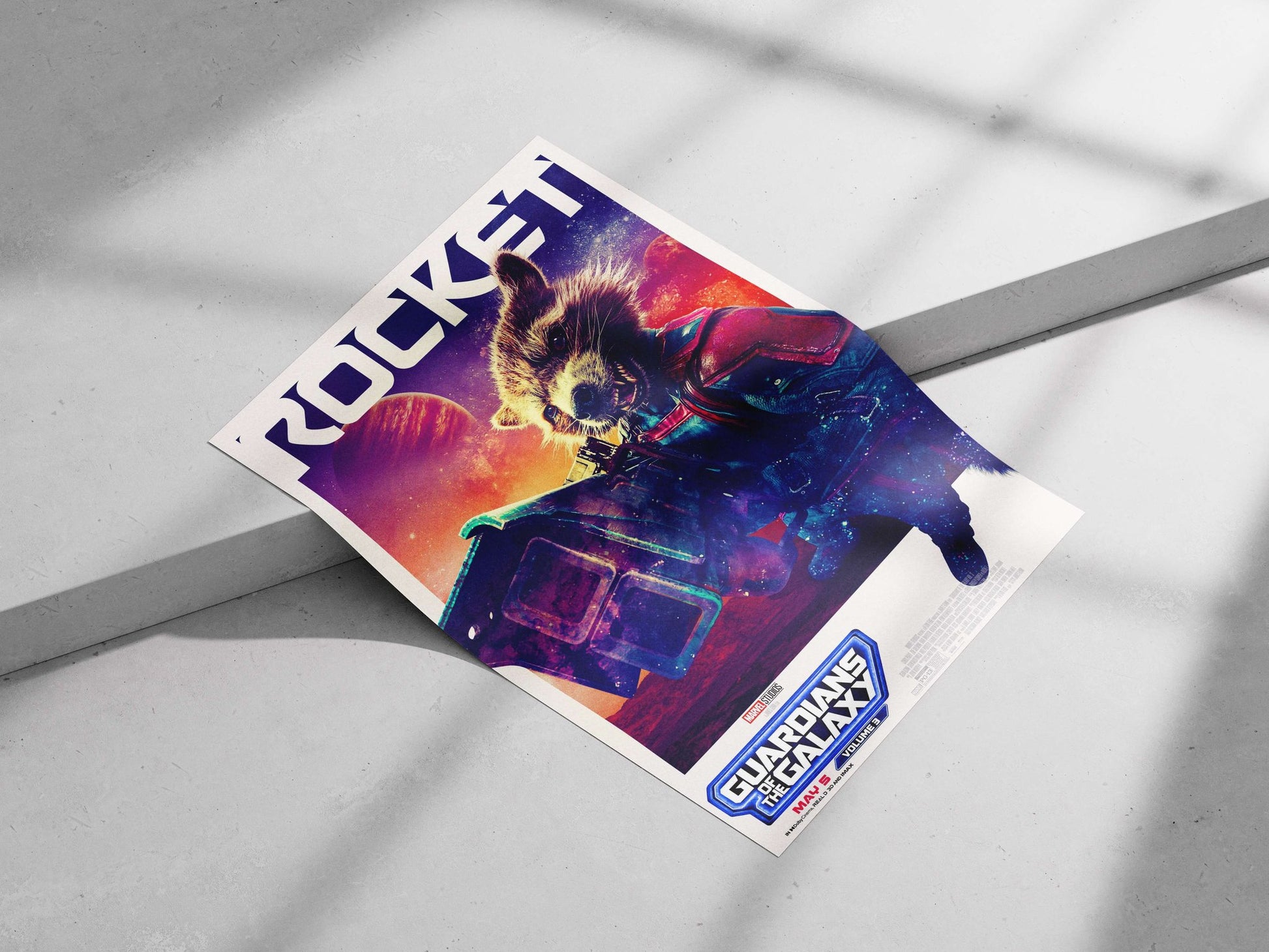 Rocket Raccoon from Marvel Studios' Guardians of the Galaxy Vol. 3 Main Subject: Rocket Raccoon from Marvel Studios'