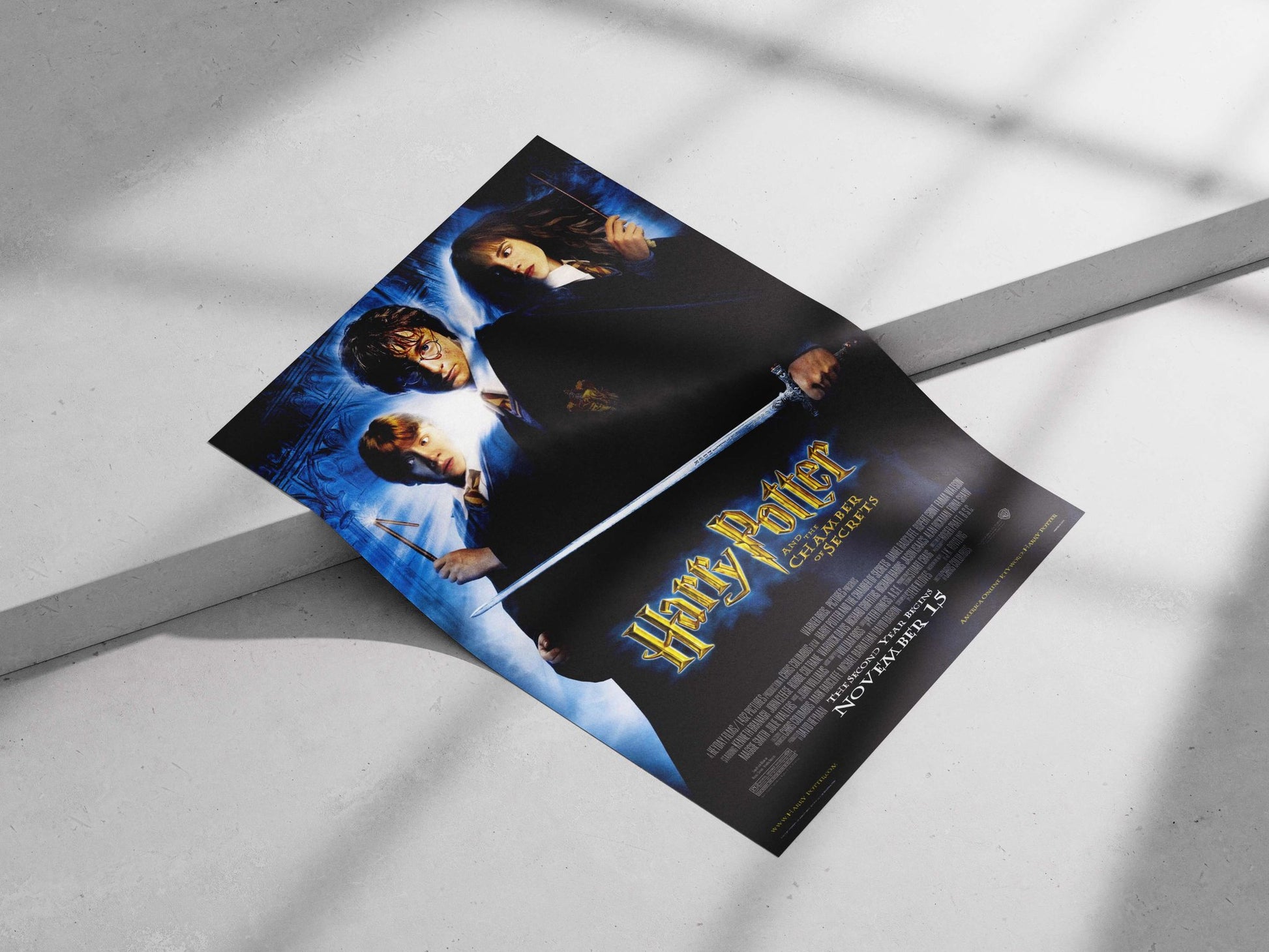 Harry Potter and the Chamber of Secrets Main Subject: Harry Potter and the Chamber of Secrets Matte poster print — Anime