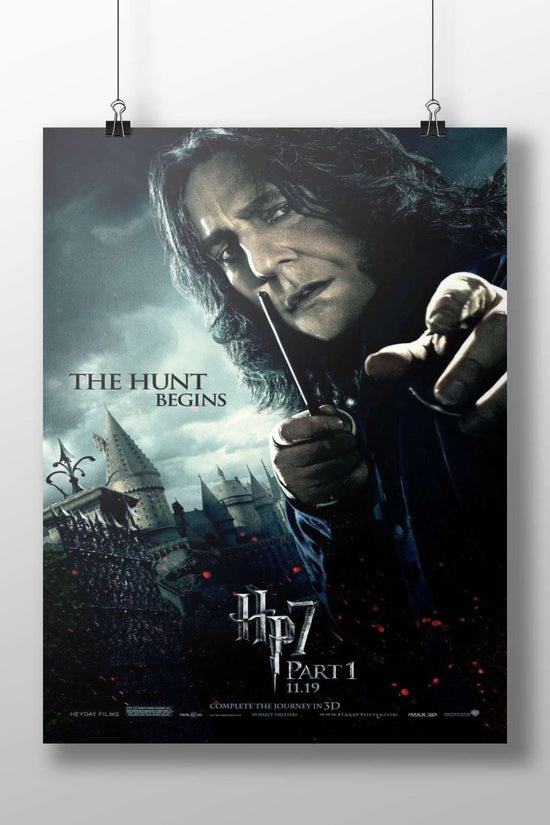 Severus Snape from the Harry Potter franchise (specifically *Harry Potter and the Deathly Hallows Part 1*) Main Subject: