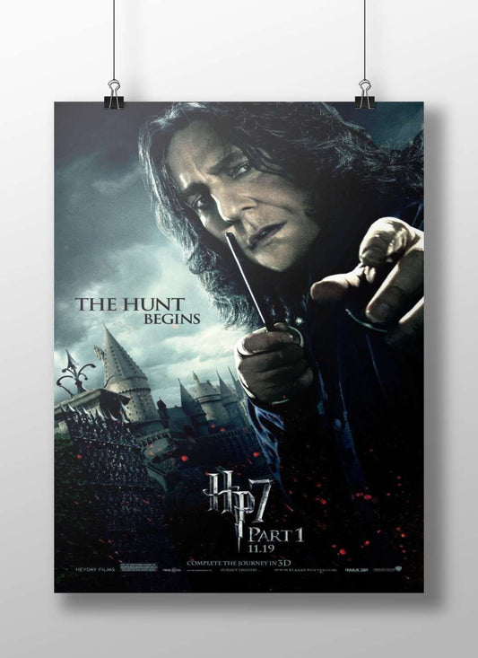 Severus Snape from the Harry Potter franchise (specifically *Harry Potter and the Deathly Hallows Part 1*) Main Subject:
