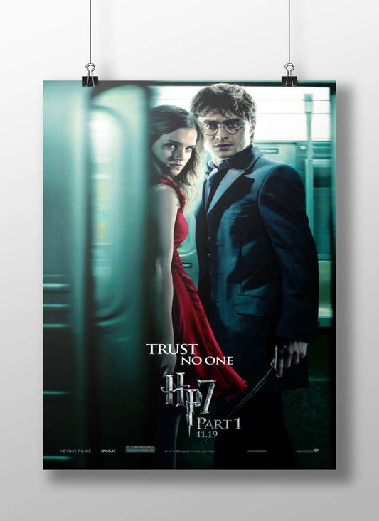 Emma Watson (as Hermione) and Daniel Radcliffe (as Harry Potter) from the Harry Potter franchise Main Subject: Emma Watson