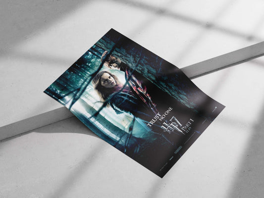 Harry Potter franchise (featuring Hermione Granger and Ron Weasley in "Harry Potter and the Deathly Hallows Part 1" poster)