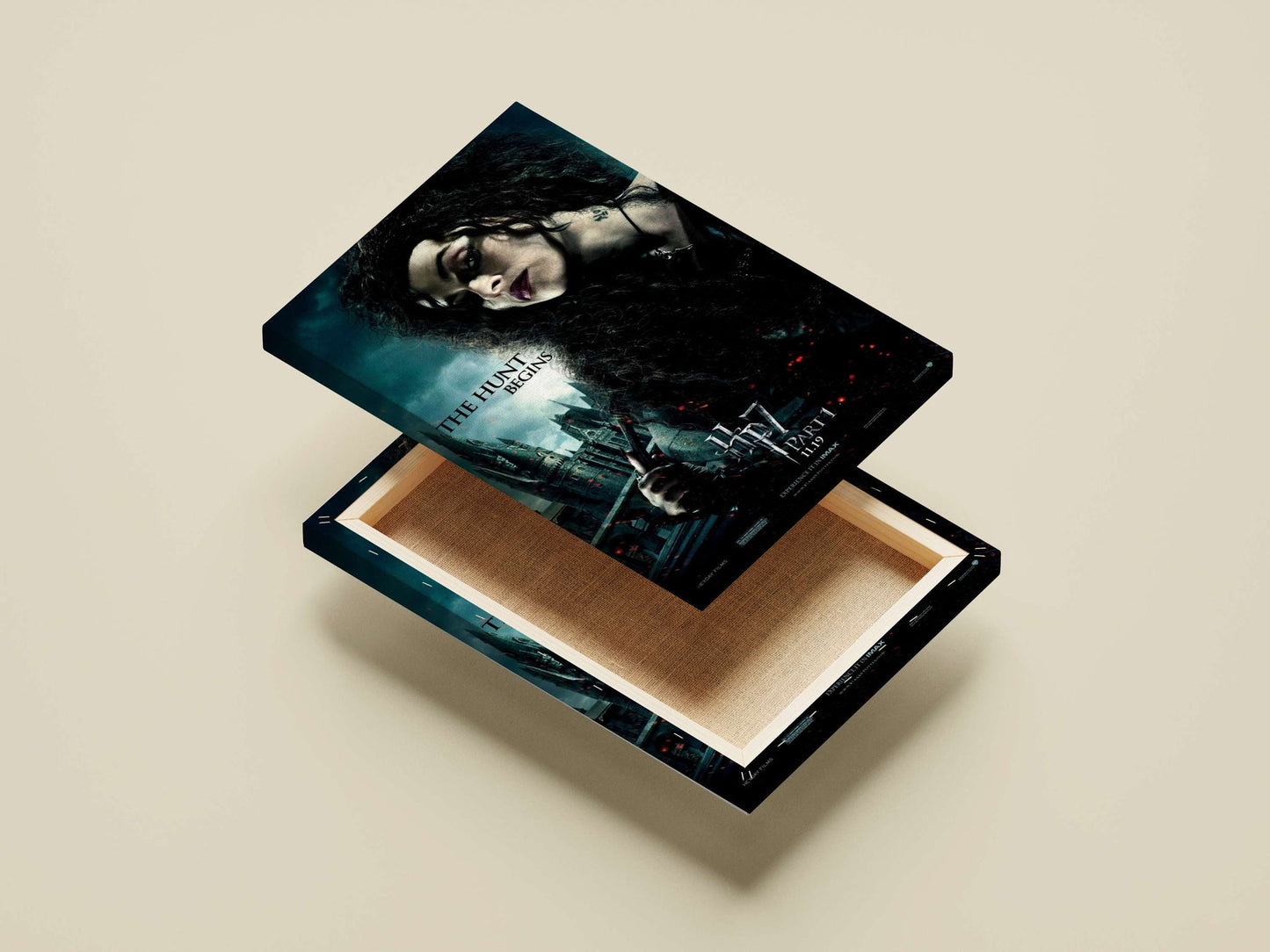 Bellatrix Lestrange from the Harry Potter franchise Main Subject: Bellatrix Lestrange from the Harry Potter franchise Canvas