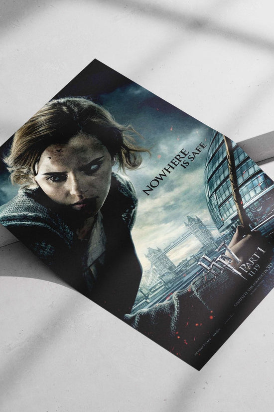 Hermione Granger from the Harry Potter franchise Main Subject: Hermione Granger from the Harry Potter franchise Matte poster