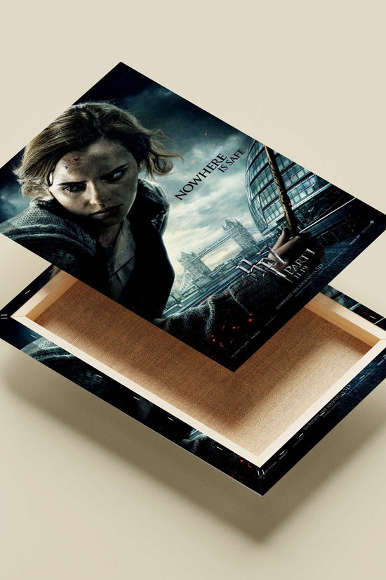 Hermione Granger from the Harry Potter franchise Main Subject: Hermione Granger from the Harry Potter franchise Canvas wall