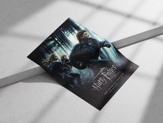 Harry Potter and the Deathly Hallows Part 1 Main Subject: Harry Potter and the Deathly Hallows Part 1 Matte poster print —