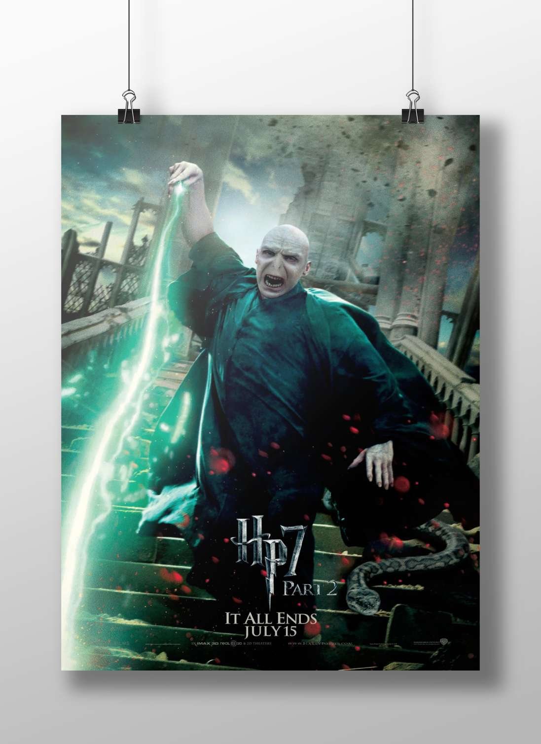 Lord Voldemort from the Harry Potter franchise (specifically Harry Potter and the Deathly Hallows Part 2) Main Subject: Lord