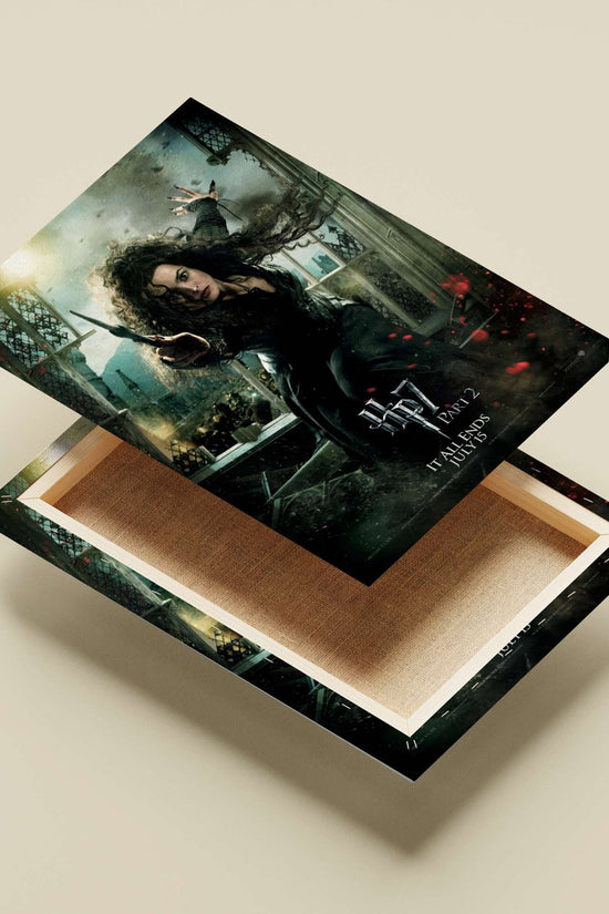 Bellatrix Lestrange from the Harry Potter franchise Main Subject: Bellatrix Lestrange from the Harry Potter franchise Canvas