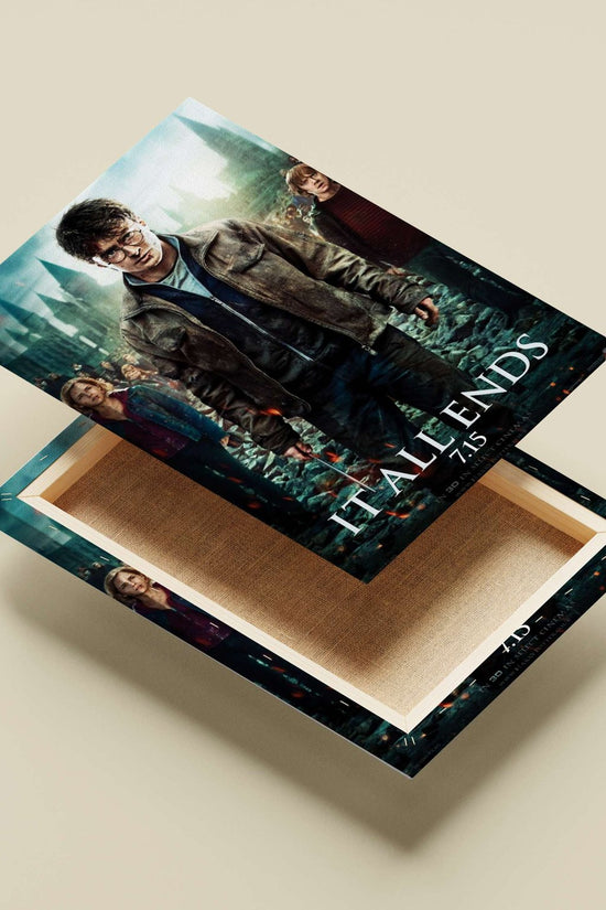 Harry Potter franchise Main Subject: Harry Potter franchise Canvas wall art — Superhero wall art India | PosterBoizz