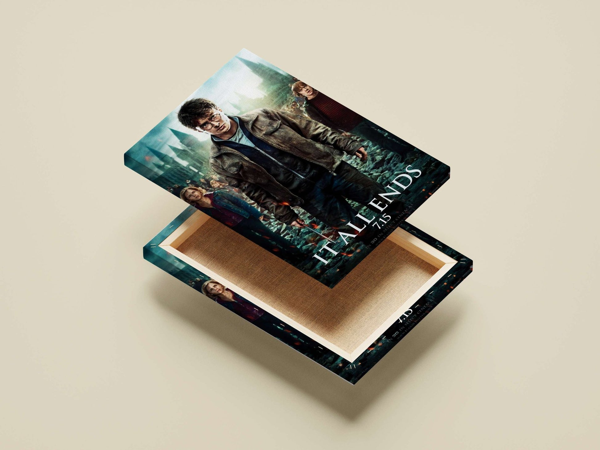 Harry Potter franchise Main Subject: Harry Potter franchise Canvas wall art — Superhero wall art India | PosterBoizz