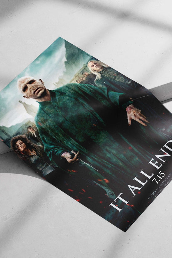 Lord Voldemort (Harry Potter franchise) Main Subject: Lord Voldemort (Harry Potter franchise) Matte poster print — Superhero