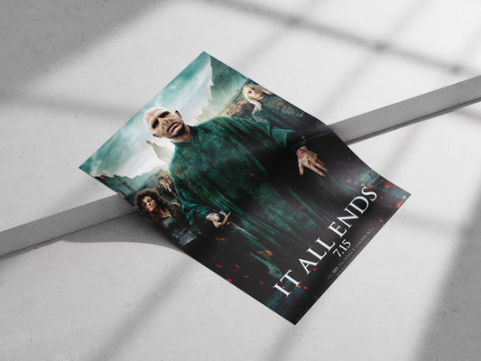 Lord Voldemort (Harry Potter franchise) Main Subject: Lord Voldemort (Harry Potter franchise) Matte poster print — Superhero