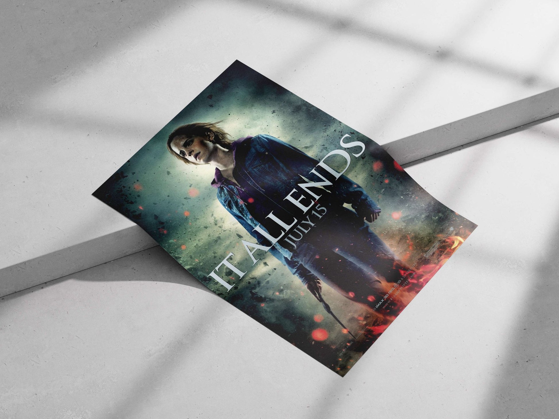 Hermione Granger from the Harry Potter franchise Main Subject: Hermione Granger from the Harry Potter franchise Matte poster