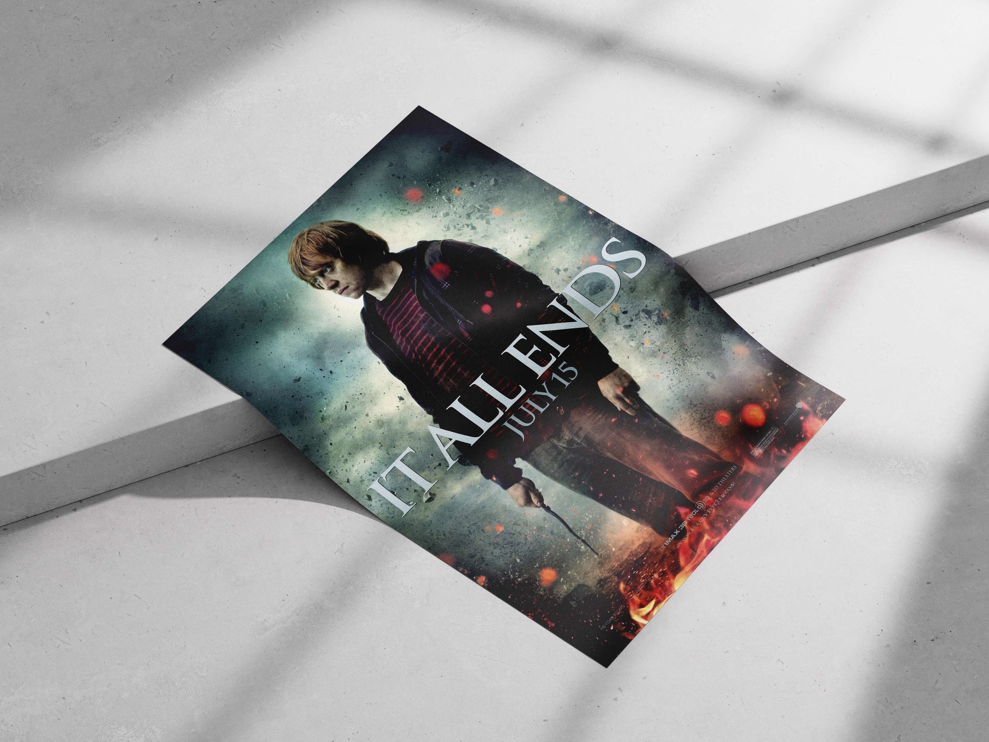 Bill Denbrough from the "It" franchise Main Subject: Bill Denbrough from the "It" franchise Matte poster print — Superhero