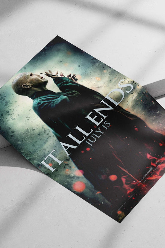 Lord Voldemort from the Harry Potter franchise Main Subject: Lord Voldemort from the Harry Potter franchise Matte poster
