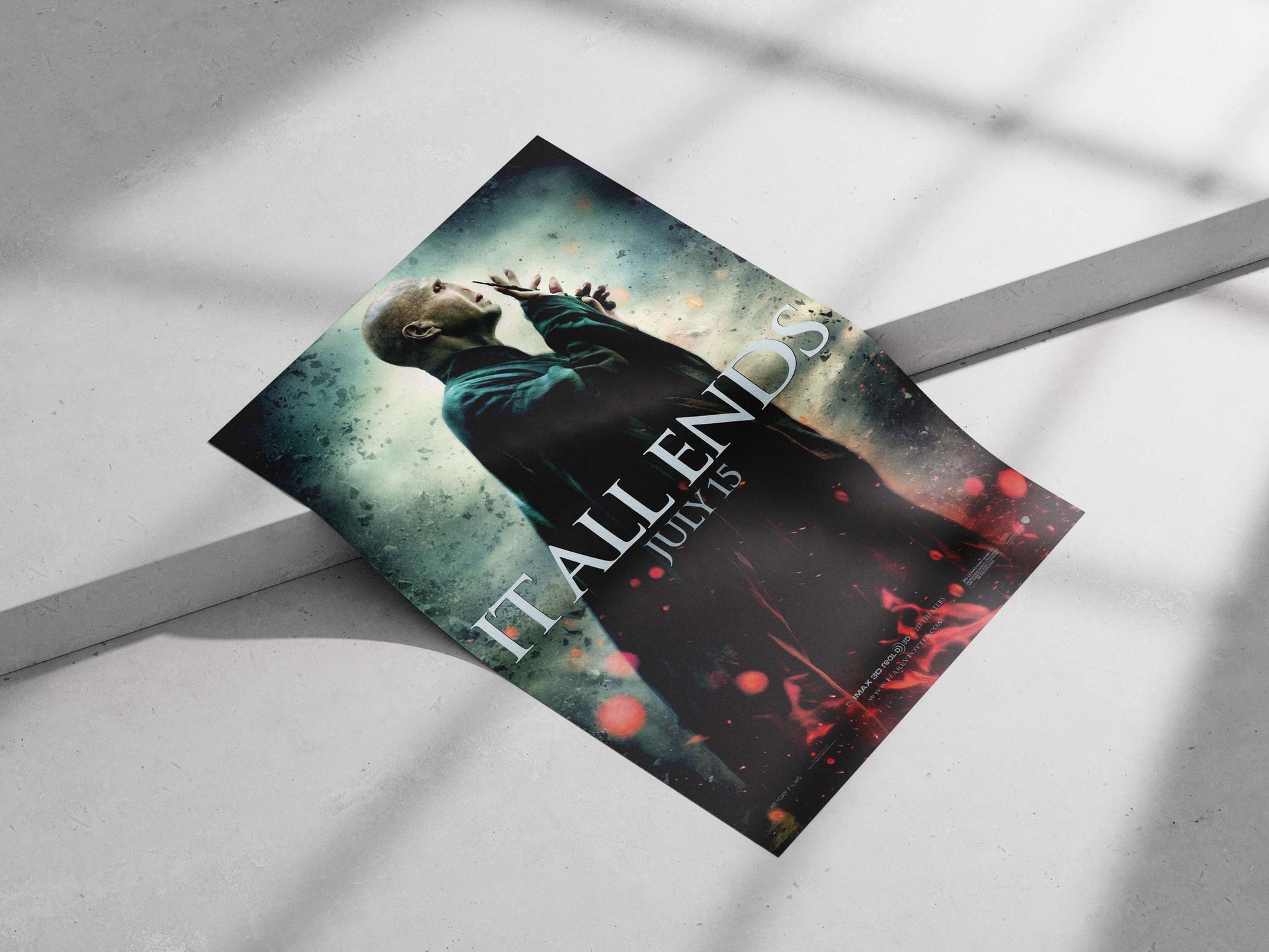 Lord Voldemort from the Harry Potter franchise Main Subject: Lord Voldemort from the Harry Potter franchise Matte poster