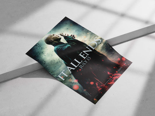 Lord Voldemort from the Harry Potter franchise Main Subject: Lord Voldemort from the Harry Potter franchise Matte poster