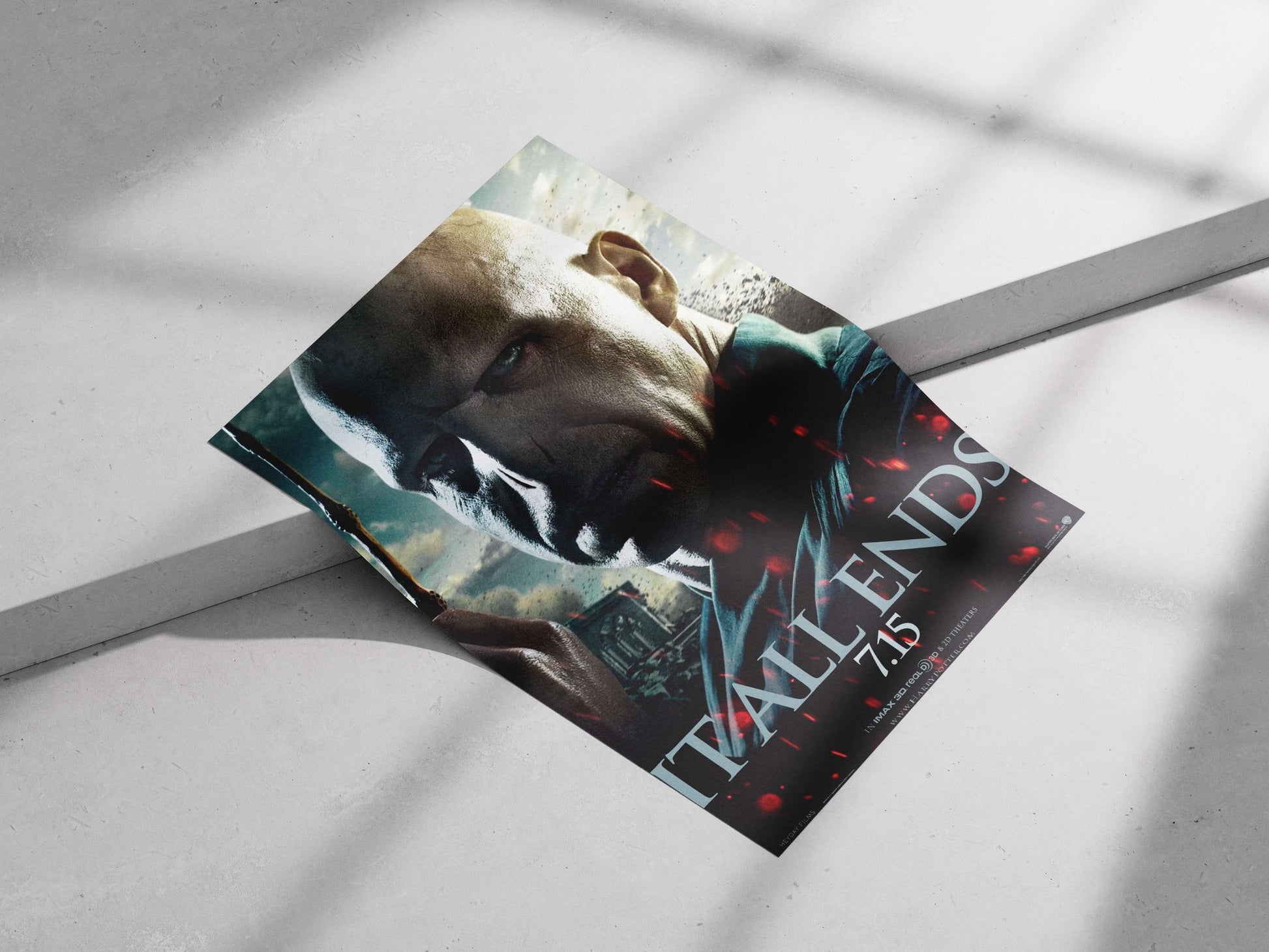 Lord Voldemort from the Harry Potter franchise Main Subject: Lord Voldemort from the Harry Potter franchise Matte poster