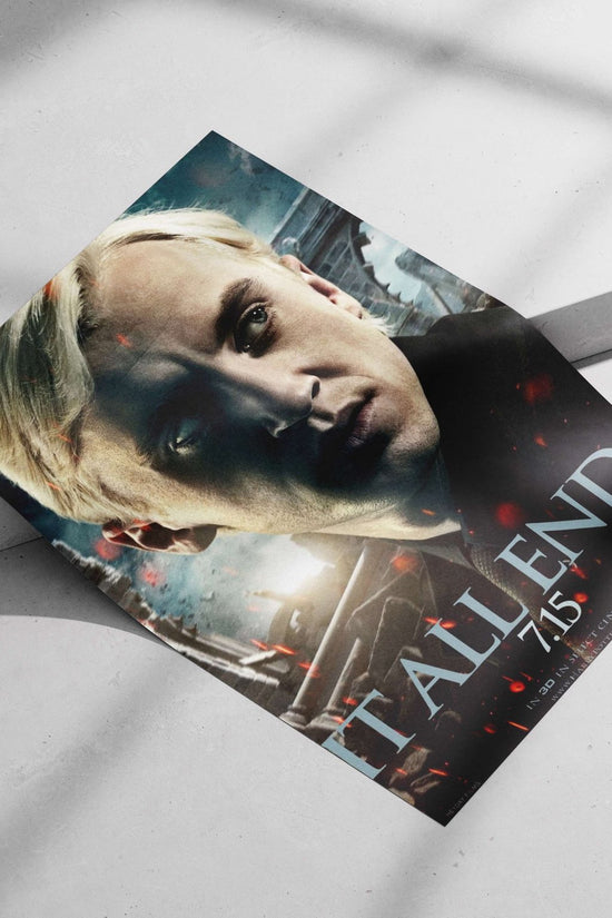 Draco Malfoy from the Harry Potter franchise Main Subject: Draco Malfoy from the Harry Potter franchise Matte poster print —