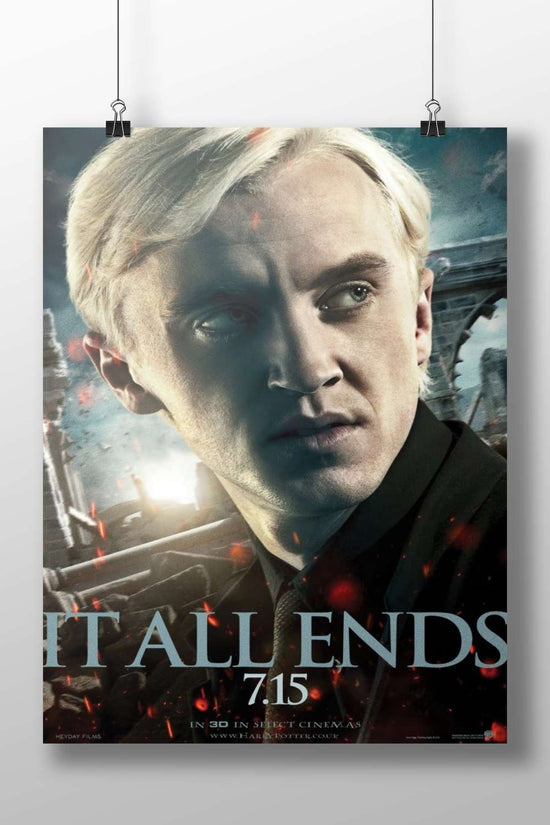 Draco Malfoy from the Harry Potter franchise Main Subject: Draco Malfoy from the Harry Potter franchise Matte BoizzBoard
