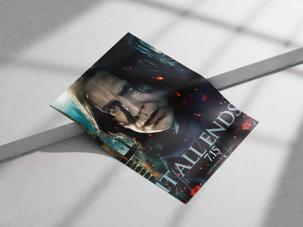 Severus Snape from the Harry Potter franchise Main Subject: Severus Snape from the Harry Potter franchise Matte poster print