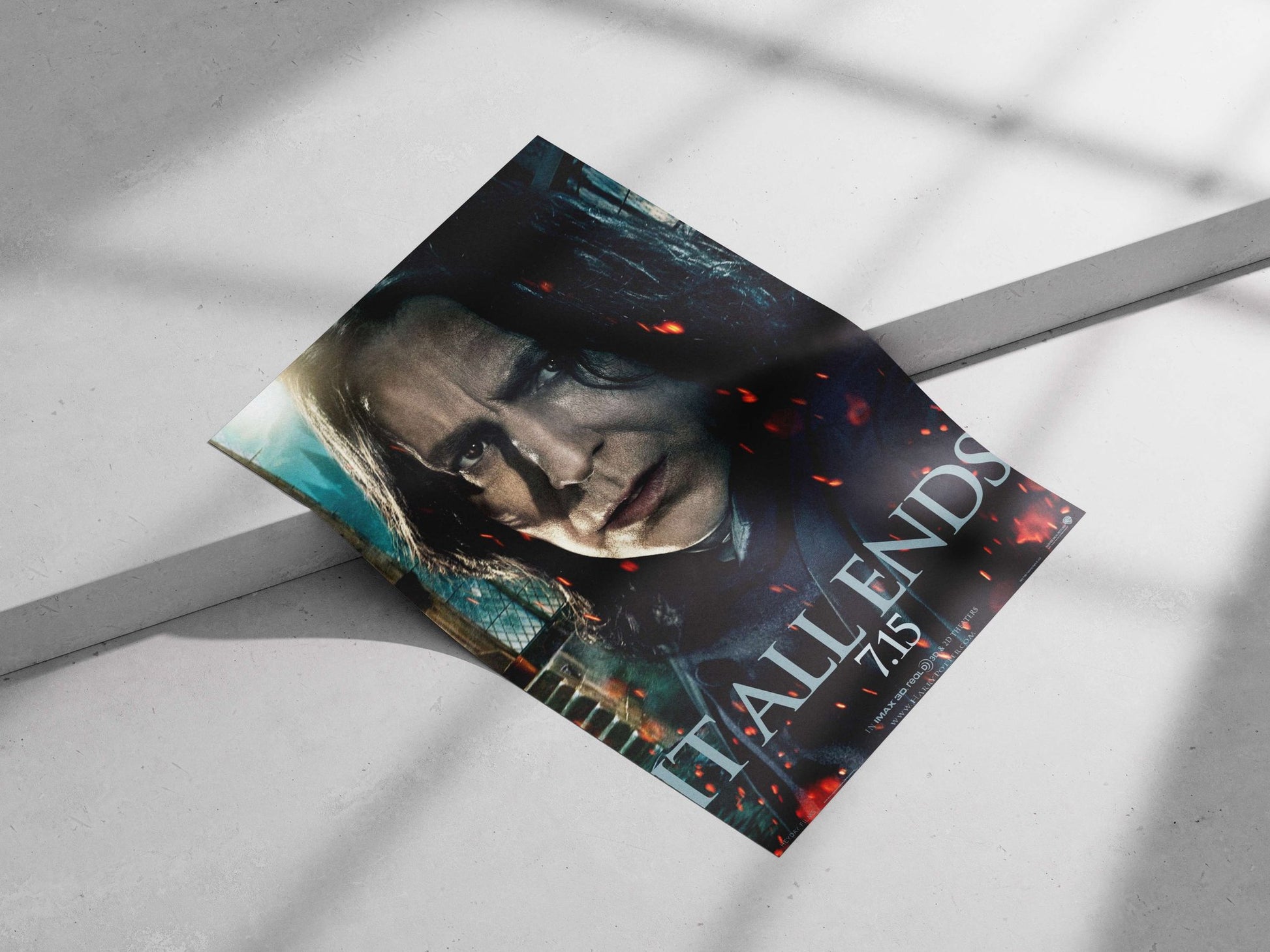 Severus Snape from the Harry Potter franchise Main Subject: Severus Snape from the Harry Potter franchise Matte poster print