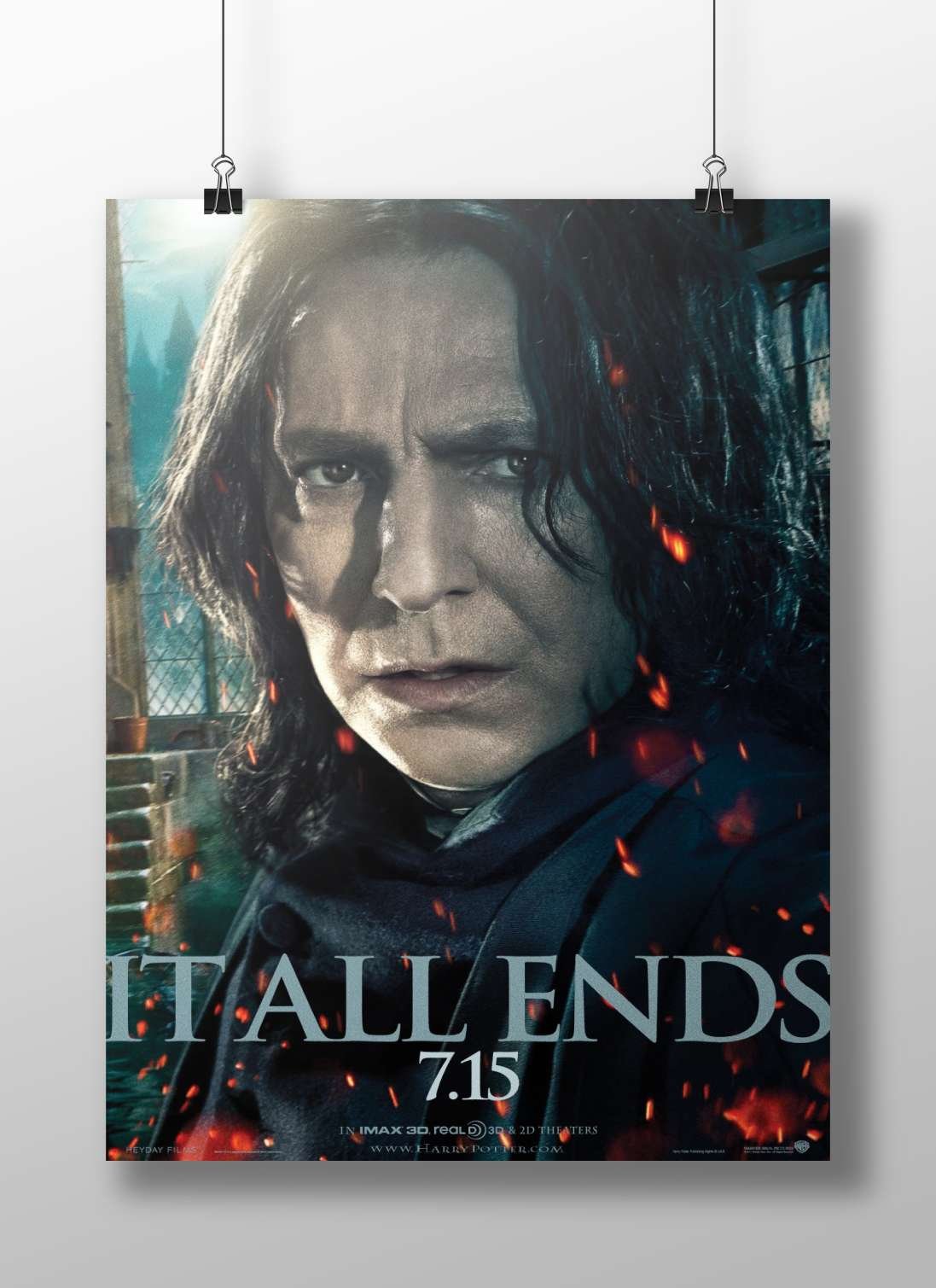 Severus Snape from the Harry Potter franchise Main Subject: Severus Snape from the Harry Potter franchise Matte BoizzBoard