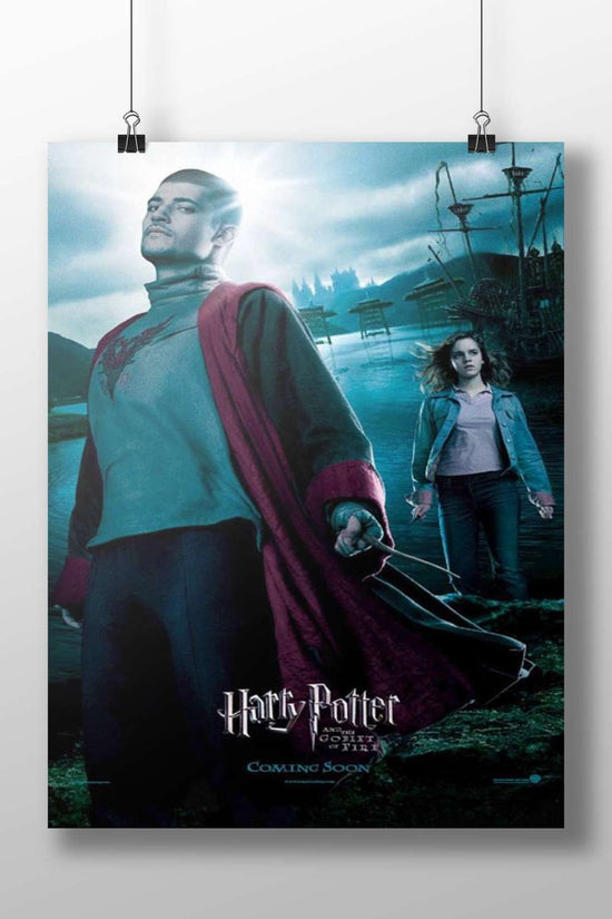 Harry Potter franchise (specifically "Harry Potter and the Goblet of Fire" as indicated by the text on the poster) Main