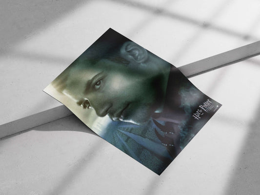 Draco Malfoy from the Harry Potter franchise Main Subject: Draco Malfoy from the Harry Potter franchise Matte poster print —