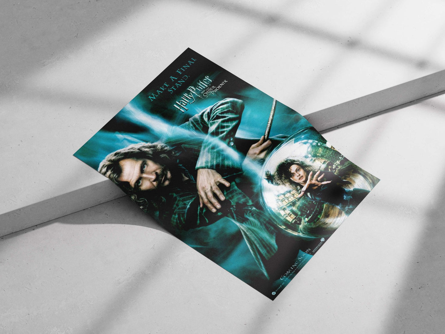 Albus Dumbledore and Minerva McGonagall (characters from the Harry Potter franchise). Main Subject: Albus Dumbledore and