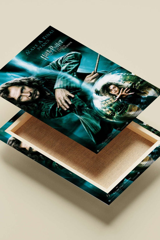 Albus Dumbledore and Minerva McGonagall (characters from the Harry Potter franchise). Main Subject: Albus Dumbledore and