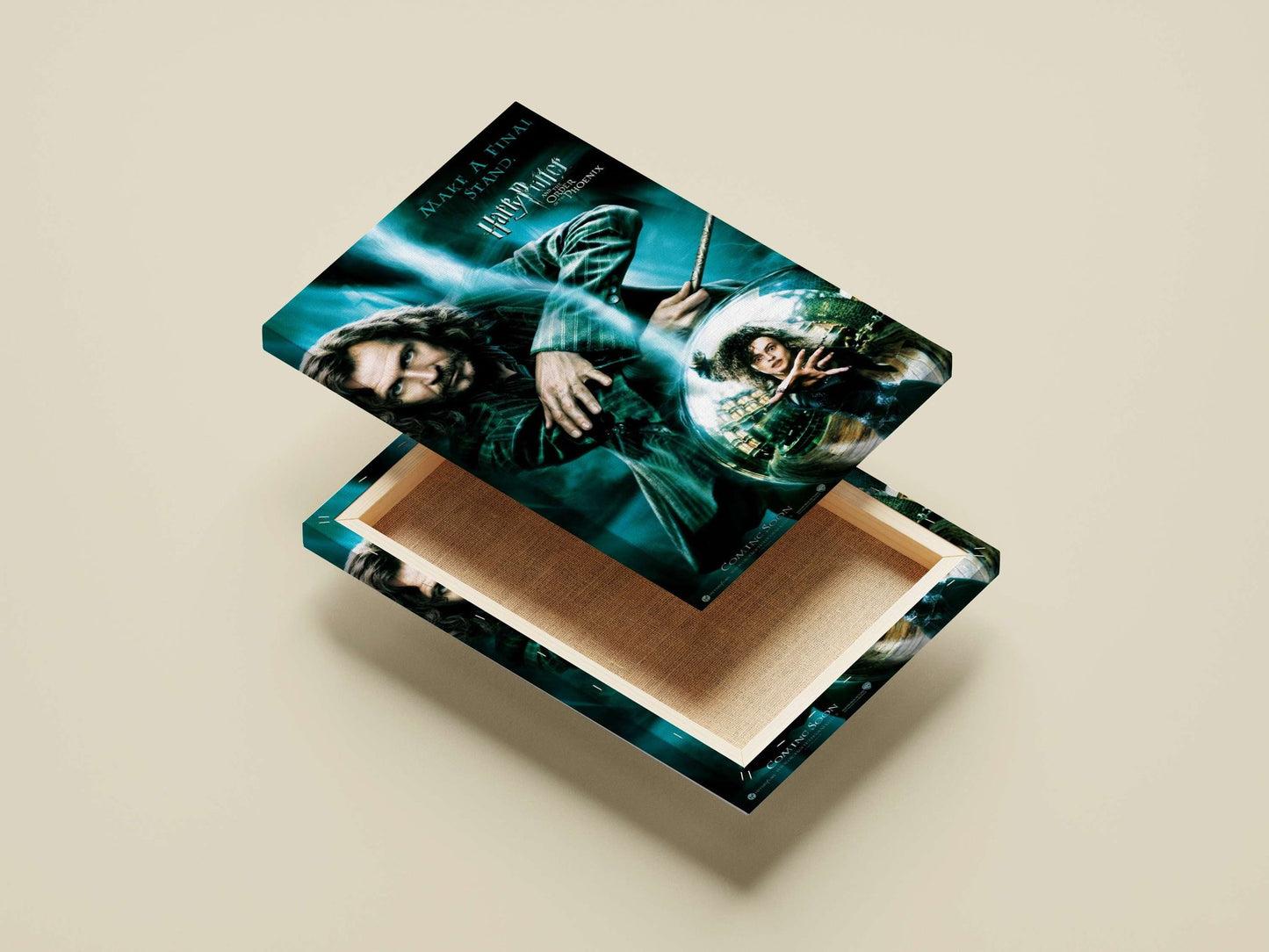Albus Dumbledore and Minerva McGonagall (characters from the Harry Potter franchise). Main Subject: Albus Dumbledore and