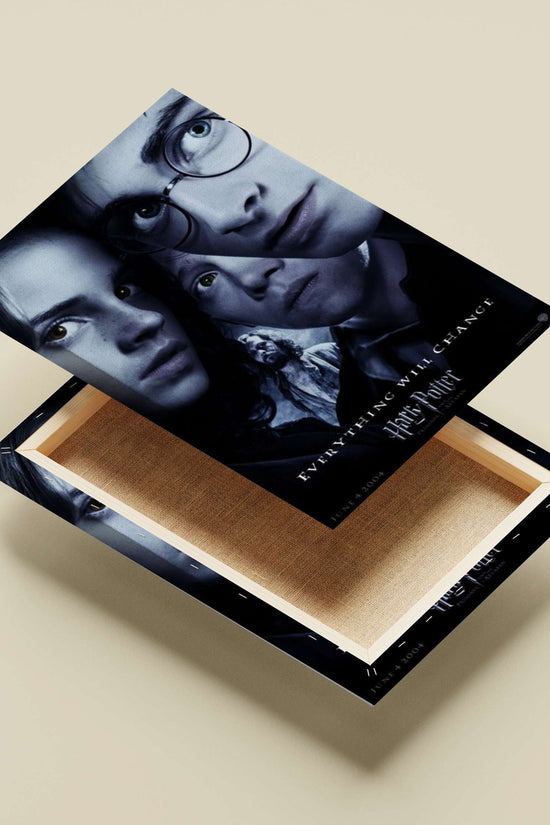 Harry Potter franchise (specifically "Harry Potter and the Prisoner of Azkaban" movie poster) Main Subject: Harry Potter