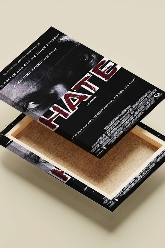 HATE (La Haine), a film by Mathieu Kassovitz Main Subject: HATE (La Haine), a film by Mathieu Kassovitz Canvas wall art —