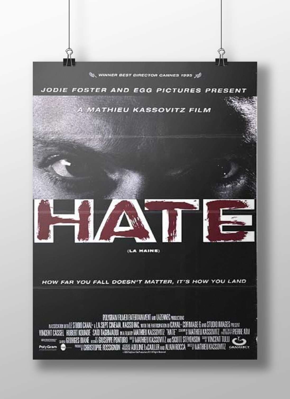 HATE (La Haine), a film by Mathieu Kassovitz Main Subject: HATE (La Haine), a film by Mathieu Kassovitz Matte BoizzBoard