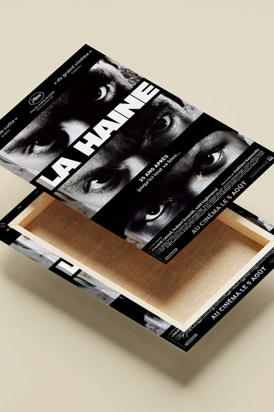 The film "La Haine" (1995), directed by Mathieu Kassovitz, starring Vincent Cassel, Hubert Koundé, and Saïd Taghmaoui. Main