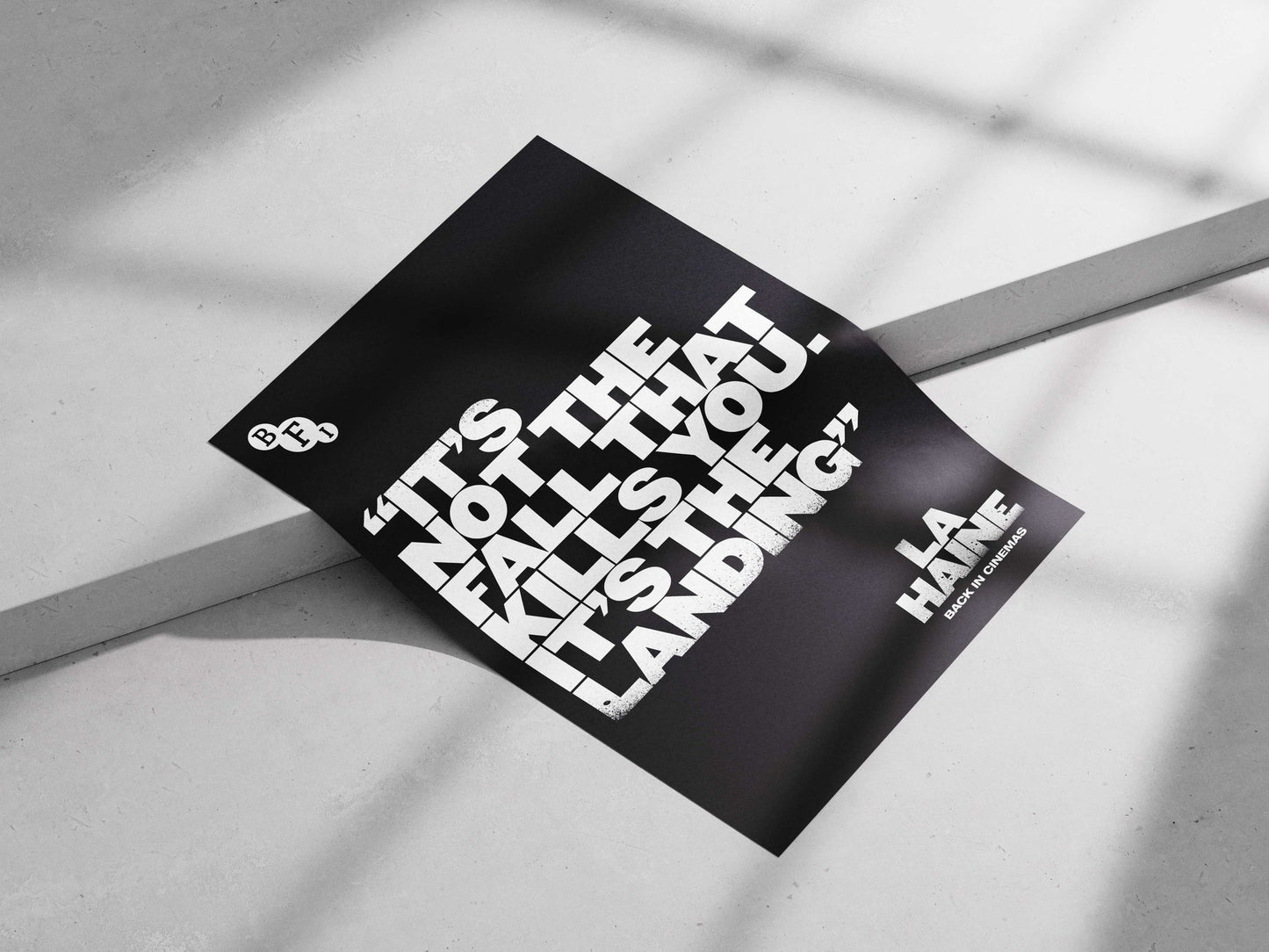 La Haine Main Subject: La Haine Matte poster print — Bollywood wall art India | PosterBoizz