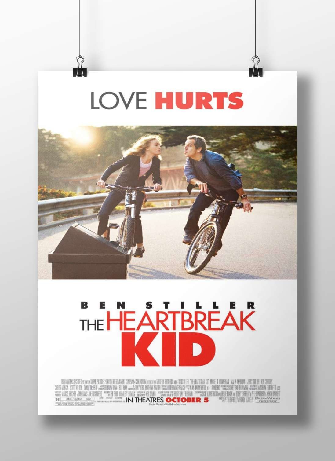Ben Stiller's "The Heartbreak Kid" movie poster Main Subject: Ben Stiller's "The Heartbreak Kid" movie poster Matte