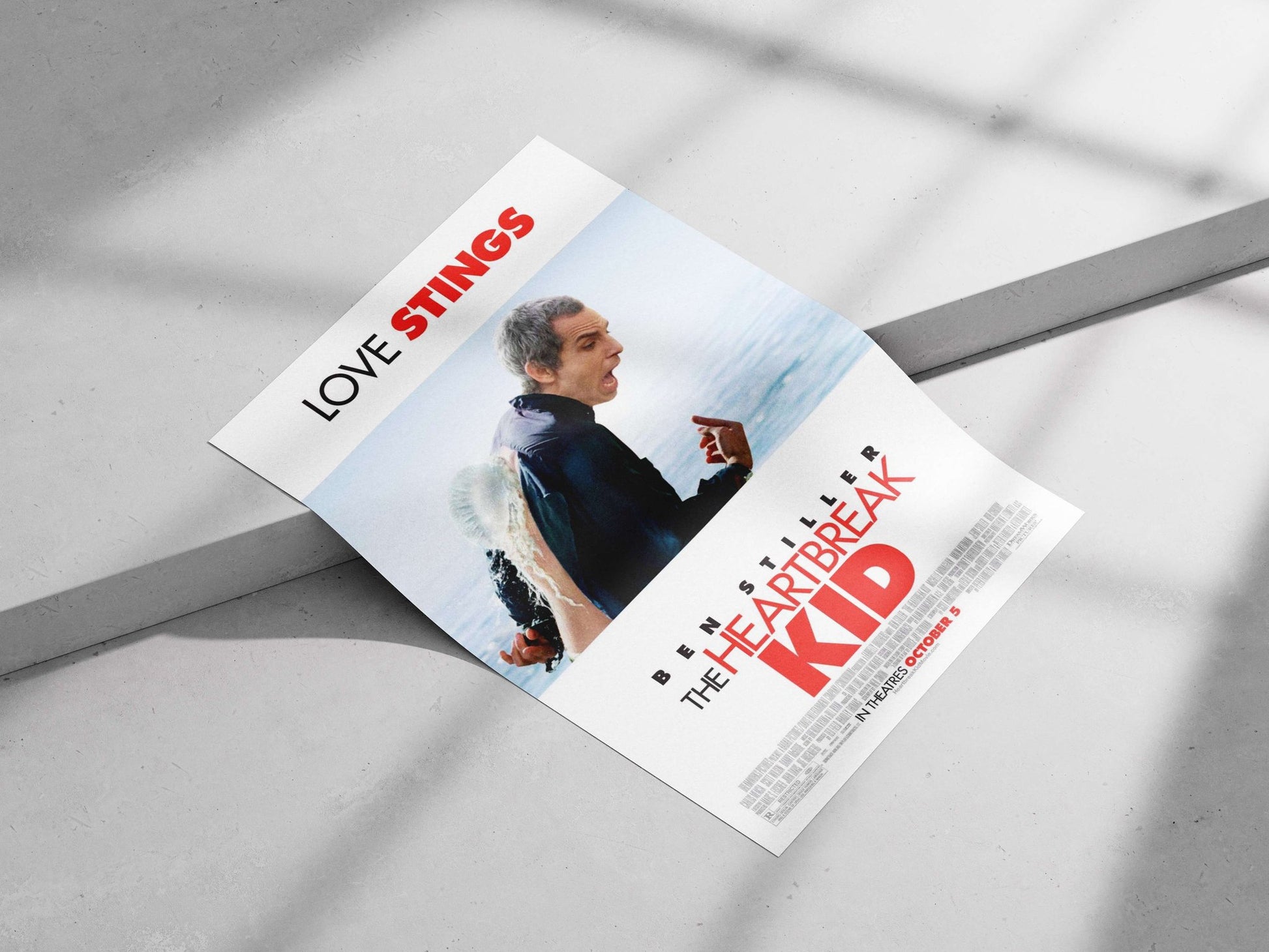 The Heartbreak Kid (starring Ben Stiller) Main Subject: The Heartbreak Kid (starring Ben Stiller) Matte poster print —