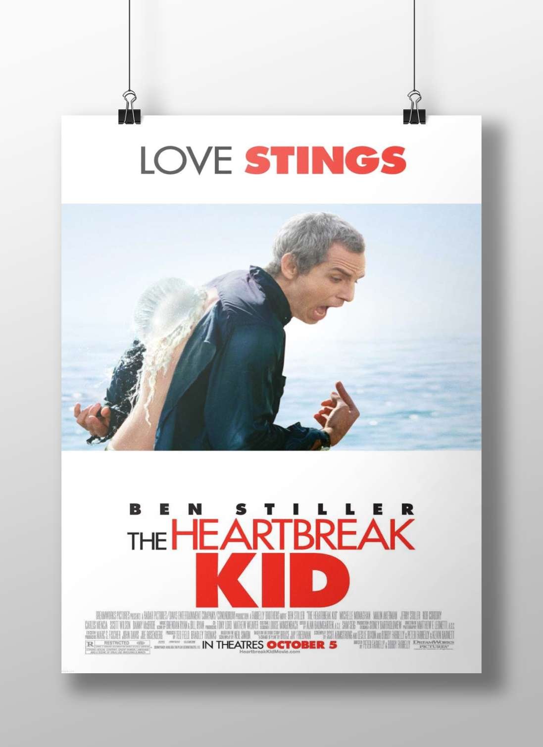 The Heartbreak Kid (starring Ben Stiller) Main Subject: The Heartbreak Kid (starring Ben Stiller) Matte BoizzBoard rigid
