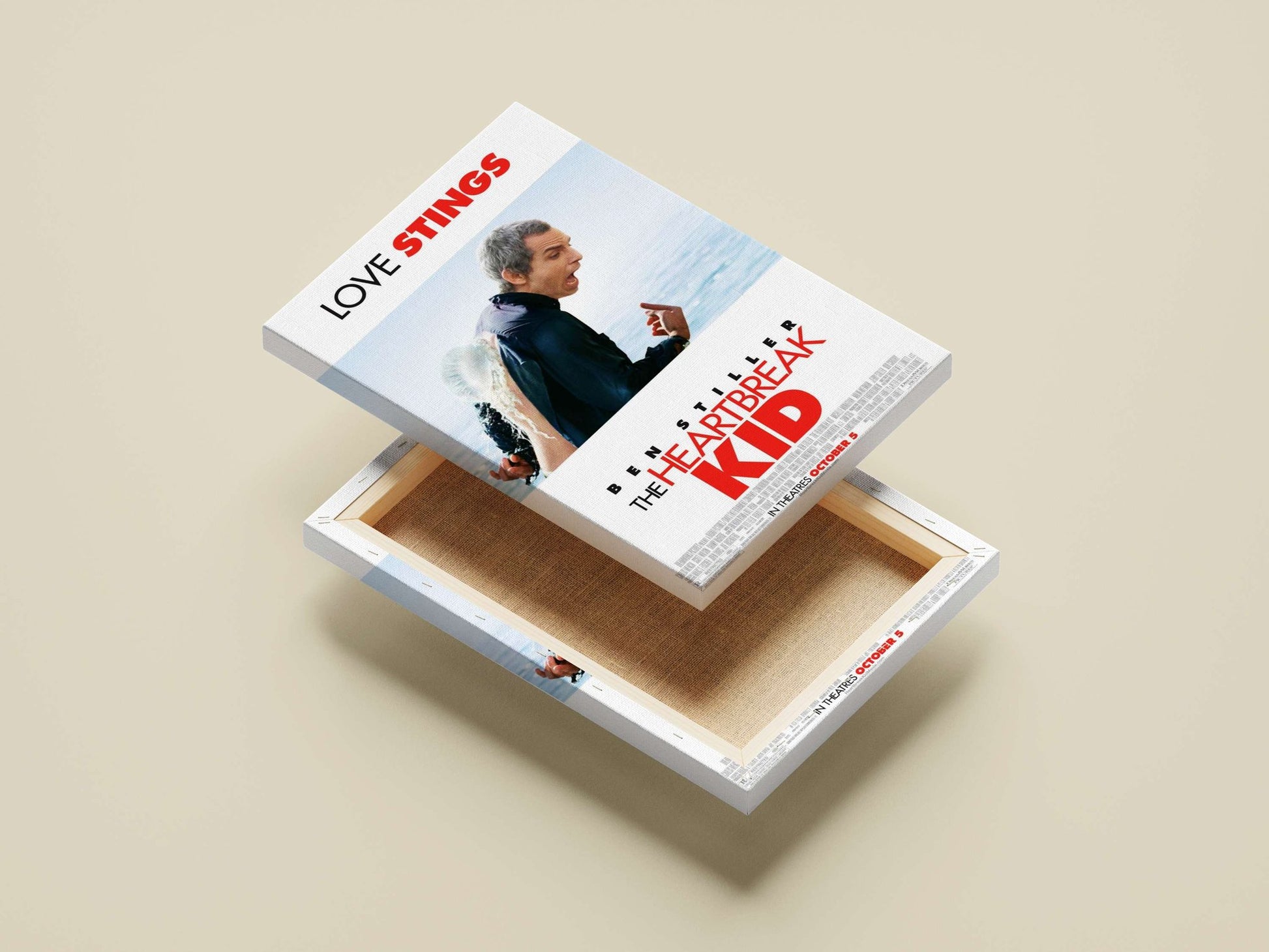 The Heartbreak Kid (starring Ben Stiller) Main Subject: The Heartbreak Kid (starring Ben Stiller) Canvas wall art —