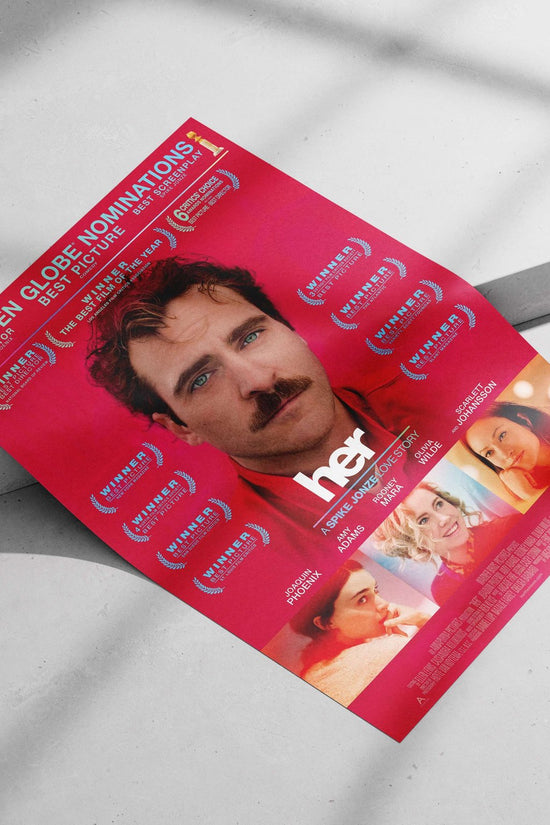 The movie "Her" Main Subject: The movie "Her" Matte poster print — Bollywood wall art India | PosterBoizz