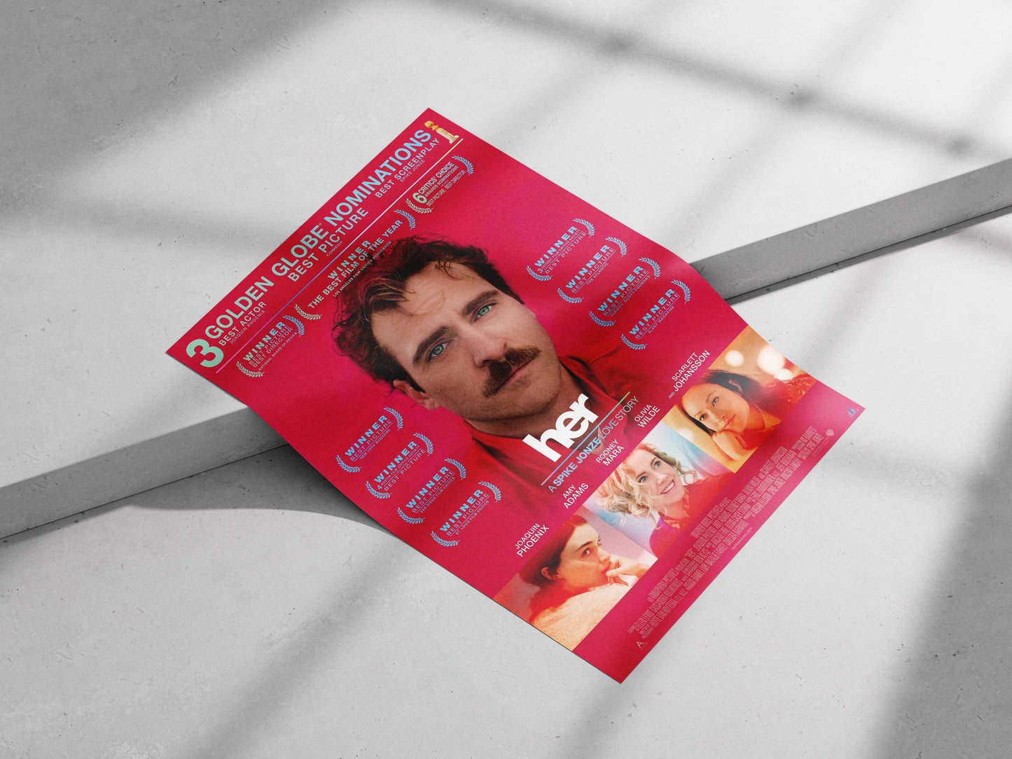 The movie "Her" Main Subject: The movie "Her" Matte poster print — Bollywood wall art India | PosterBoizz